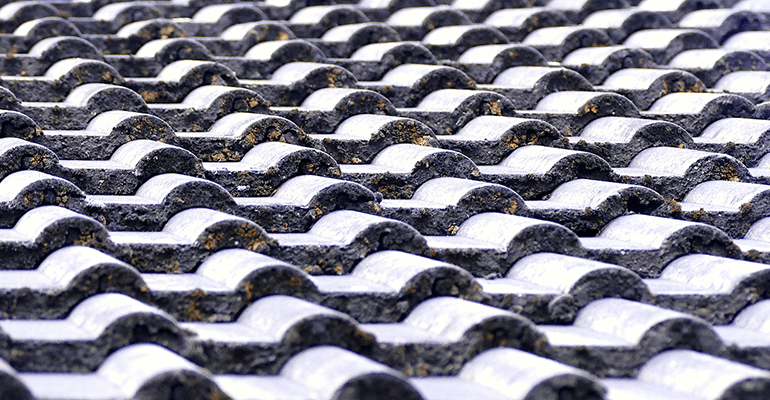 close up of roof tiles - l