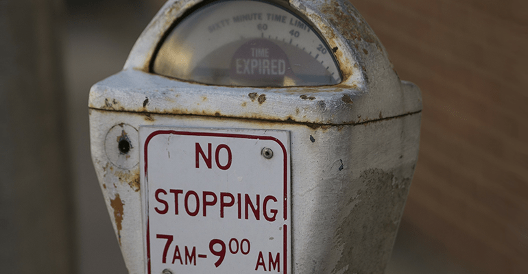 old fashioned parking meter - l