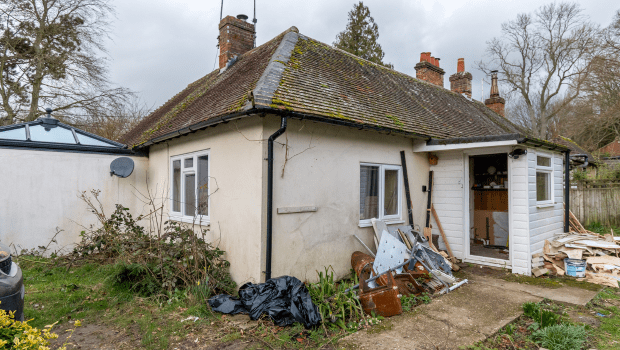 Bungalow before renovation.