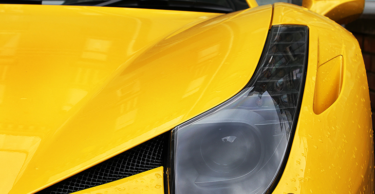 yellow supercar - l