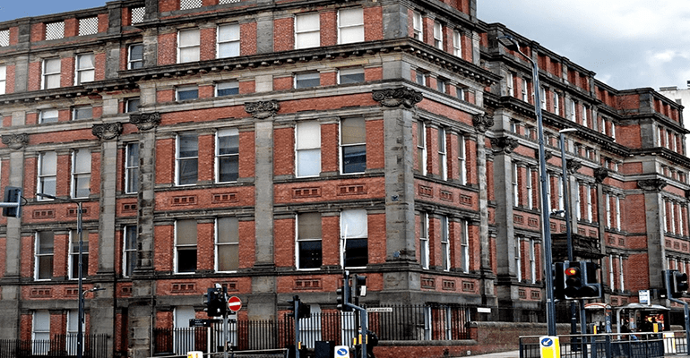 large red brick building