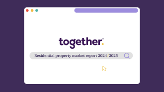 Open modal with the company logo saying Together